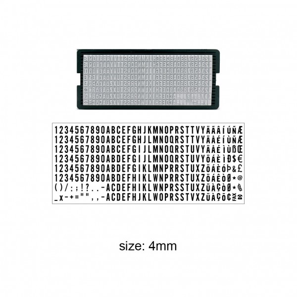 DIY Stamp Letter Set 6004, 4mm